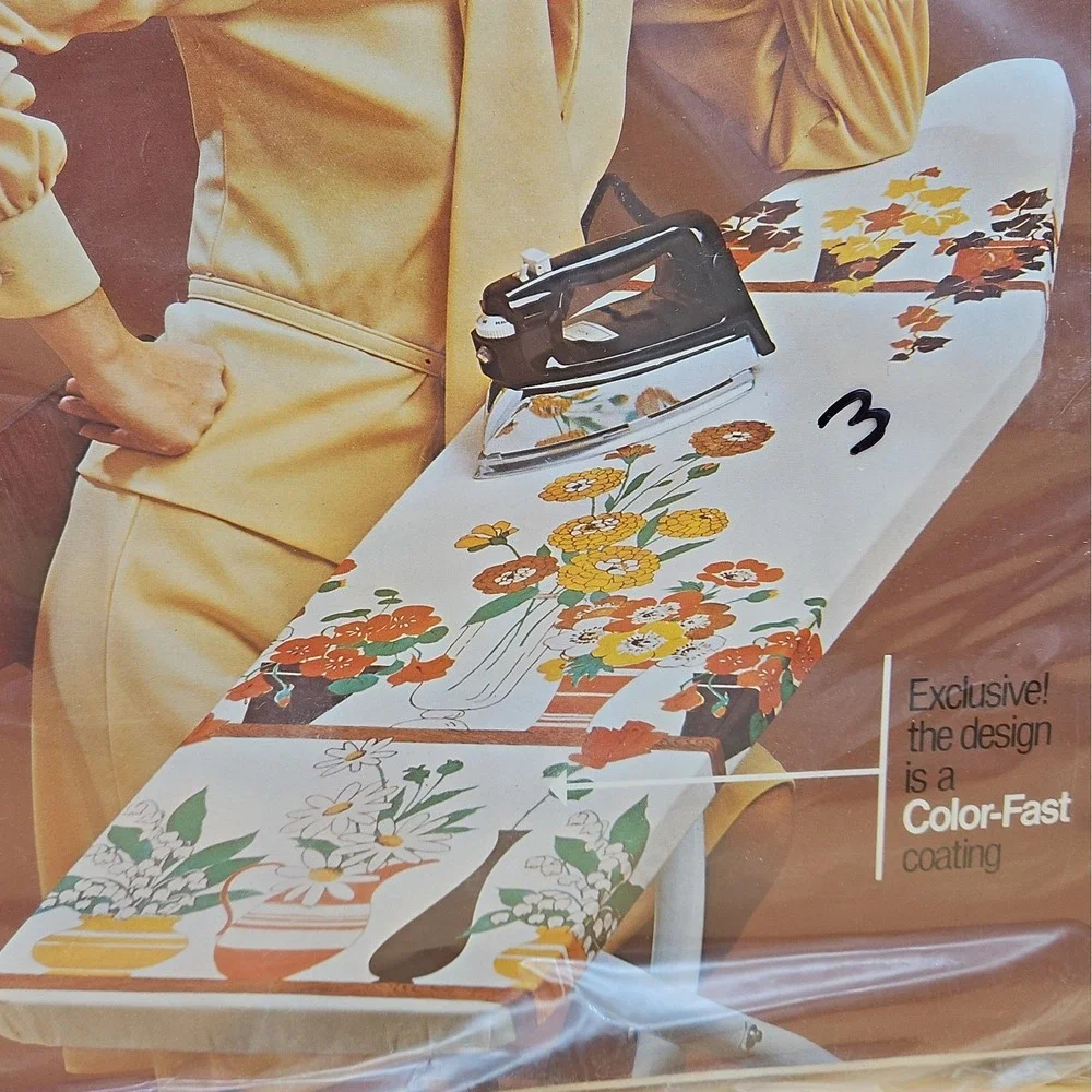 Vintage Decorator Ironing Board Cover Pad NOS Floral Daisy Lily O The Valley 54